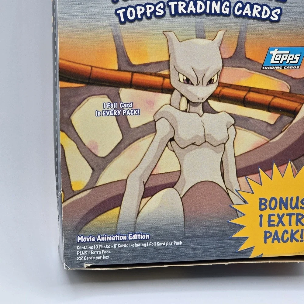 Topps Pokemon the‎ First Movie Trading Cards 10 Pack Booster EMPTY Box